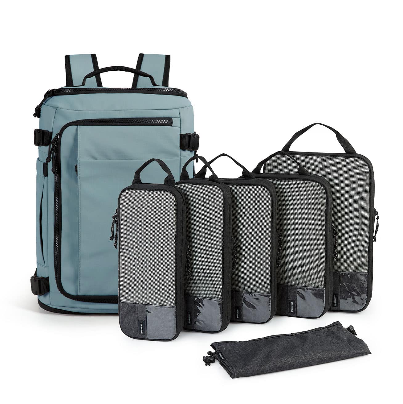 Bagsmart - Blast Travel Backpack with Packing Cubes Set, Carry On Luggage Backpack for Travel, Work & Weekend Trips - Arona