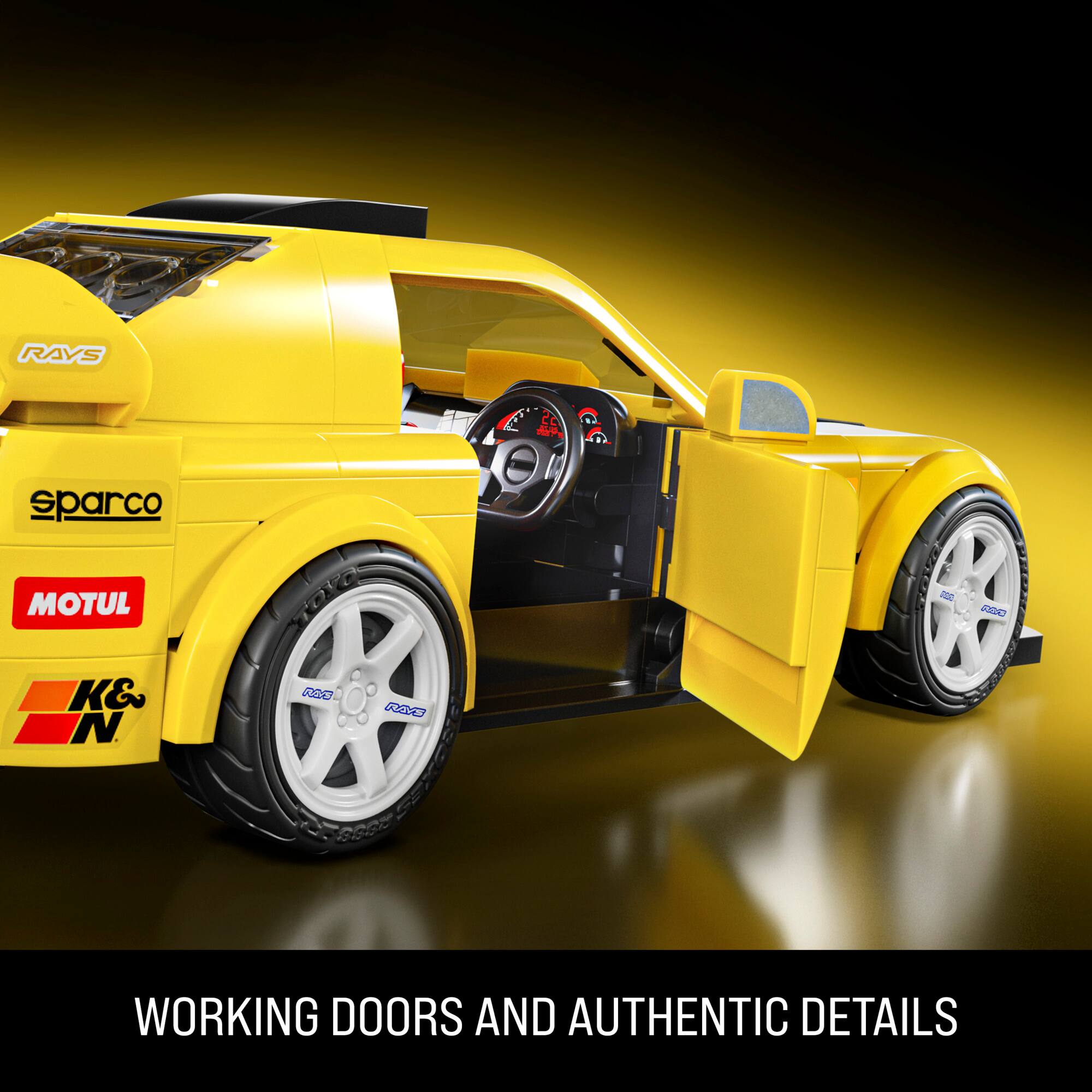 RAYS sparco JUTOM adida K&N ANC Aa WORKING DOORS AND AUTHENTIC DETAILS