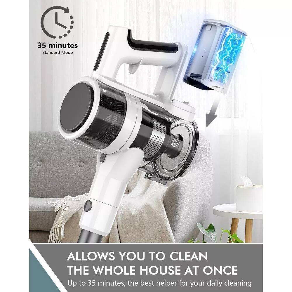 35 minutes Standard Mode MAX allows you to clean the whole house at once. Up to 35 minutes, the best helper for your daily cleaning.