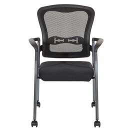 Office Star Products - Titanium Visitors Chair with Arms - Coal