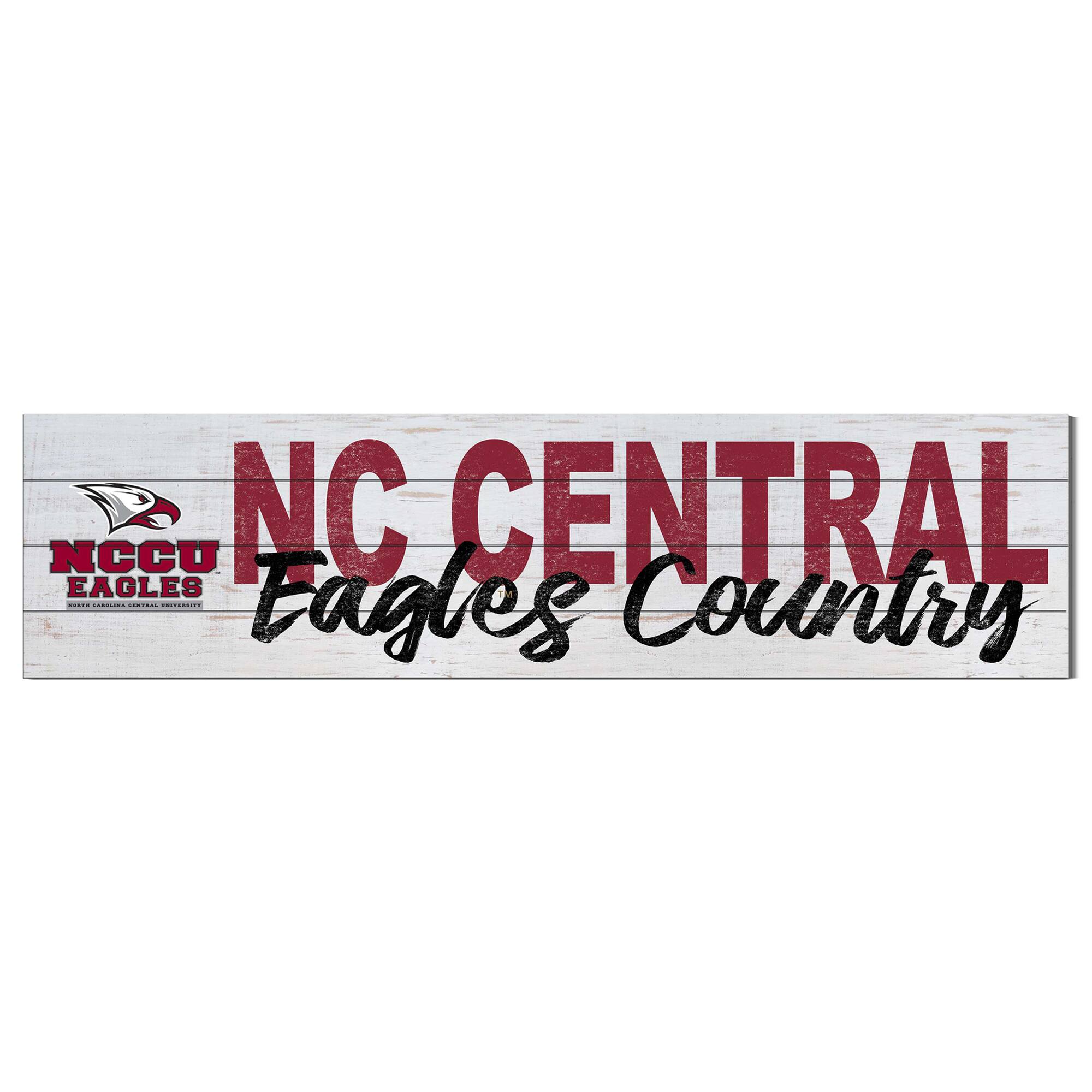 North Carolina Central Eagles 40'' x 10'' Logo Sign