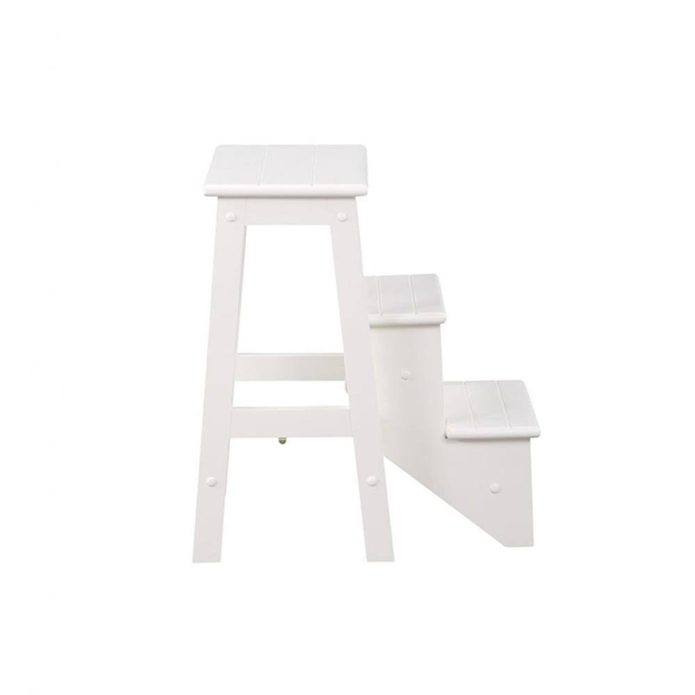 Alt View 5. Boraam - Niko 24.5 in Folding Step Stool - White.