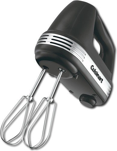 Angle View: Cuisinart - Power Advantage 5-Speed Hand Mixer - Black