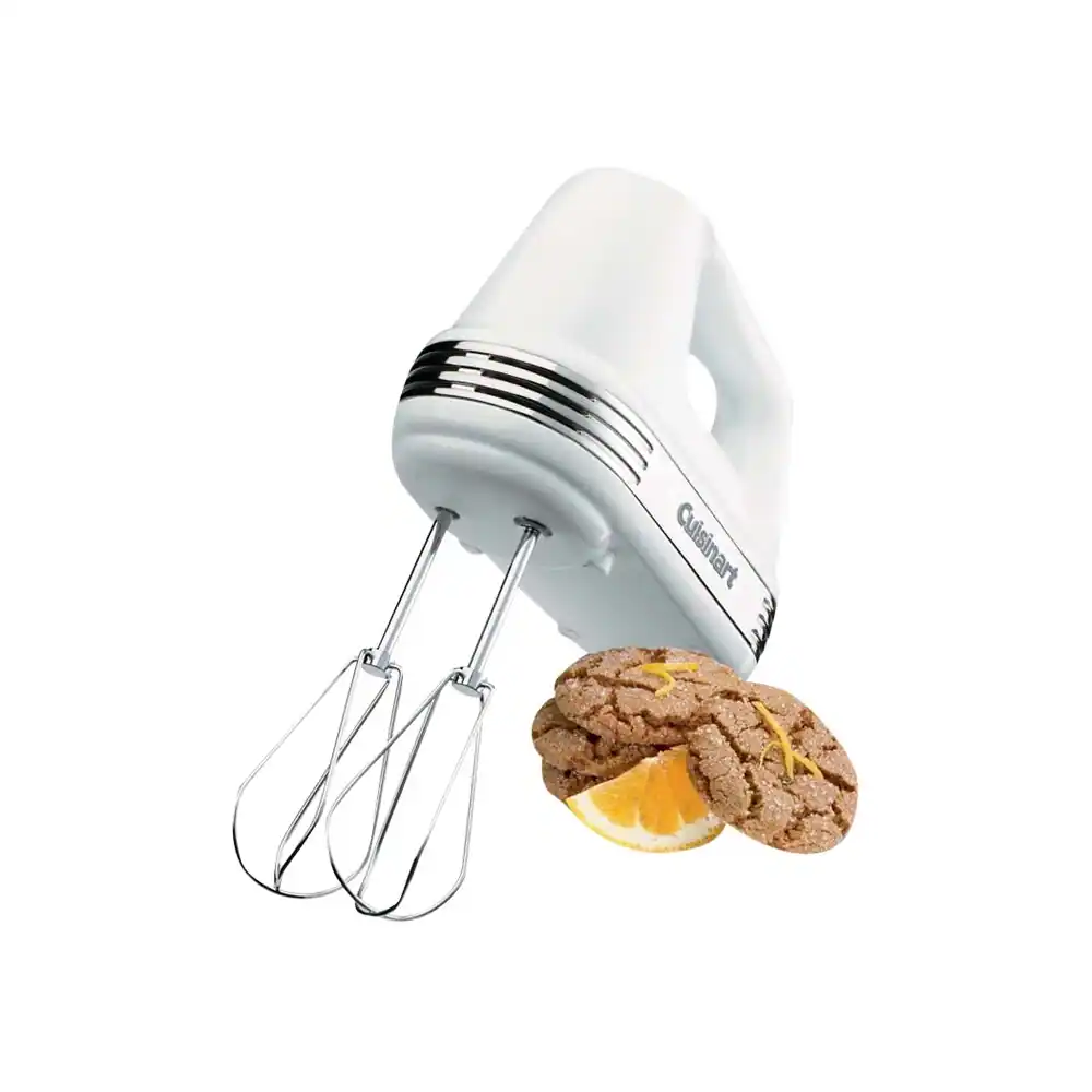 Front. Cuisinart - HM-50 Power Advantage 5-Speed Hand Mixer - White.