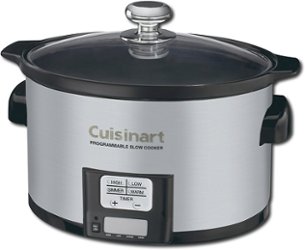 Cuisinart - 3.5-Quart Slow Cooker - Brushed Stainless-Steel - Angle_Zoom