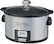 Angle. Cuisinart - 3.5-Quart Slow Cooker - Brushed Stainless-Steel.