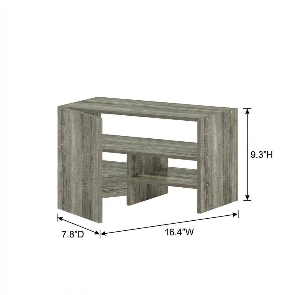 FurniFact - Desk Top Organizing Shelf Bookcase for Home Storage - French Oak price history on PriceWatchPro