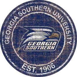 Fan Creations - Georgia Southern Eagles 24'' Round Heritage Logo Sign - Multicolor