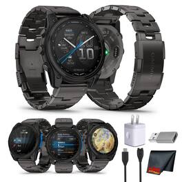 Garmin - D2 Mach 2 Aviator Smartwatch - 51 mm - Carbon Grey with Titanium - Carbon Gray - (2025)