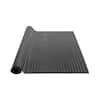 Front. VEVOR - Diamond-Plate Rubber Flooring Roll, 3 mm x 4 ft x 8 ft Garage Floor Mat, SBR Rubber Garage Flooring Roll, Easy to Clean - Black.
