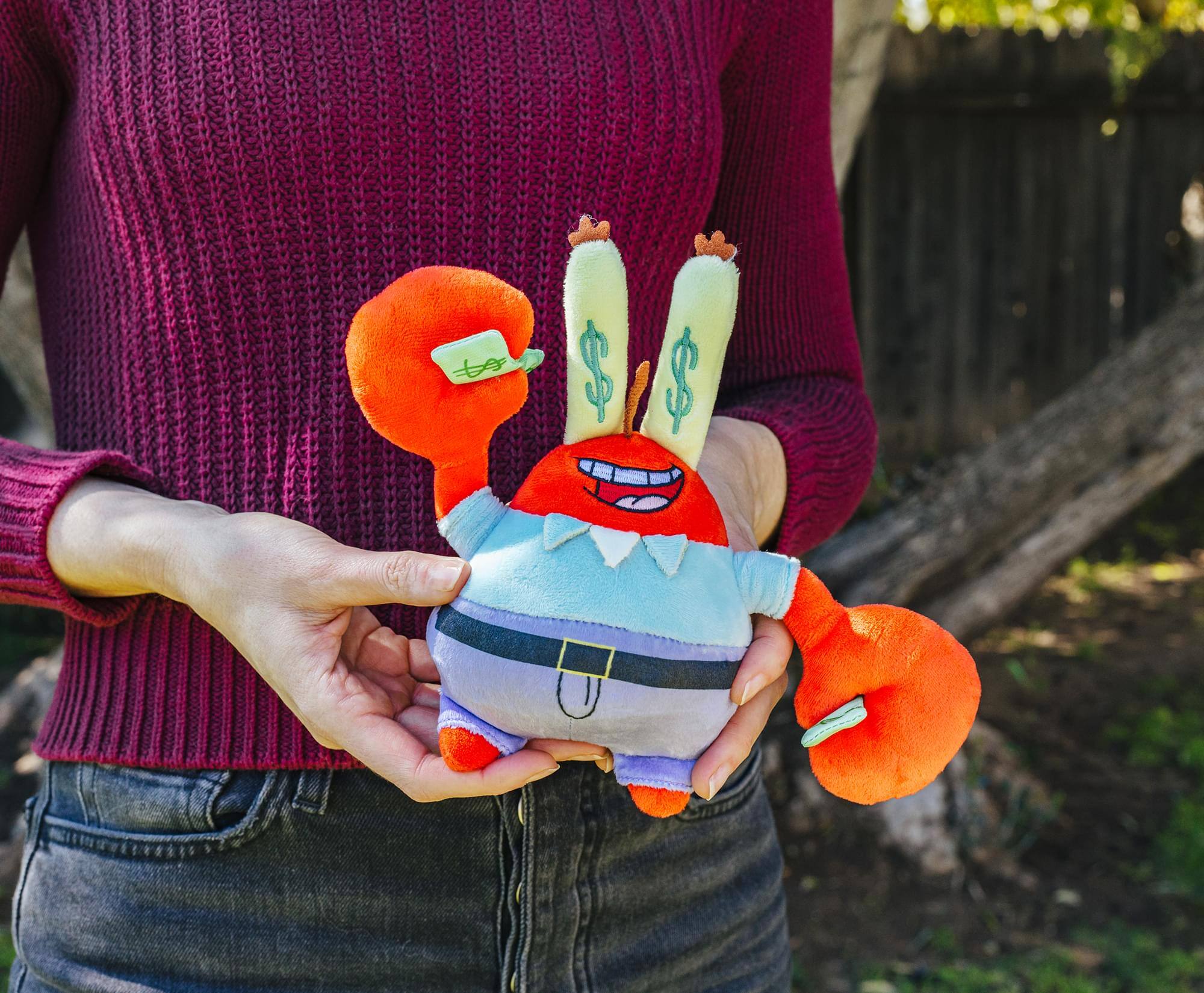Alt View 3. Nickelodeon - Nickelodeon SpongeBob SquarePants Mr. Krabs Holding Money 10-Inch Plush - Multi-Colored.