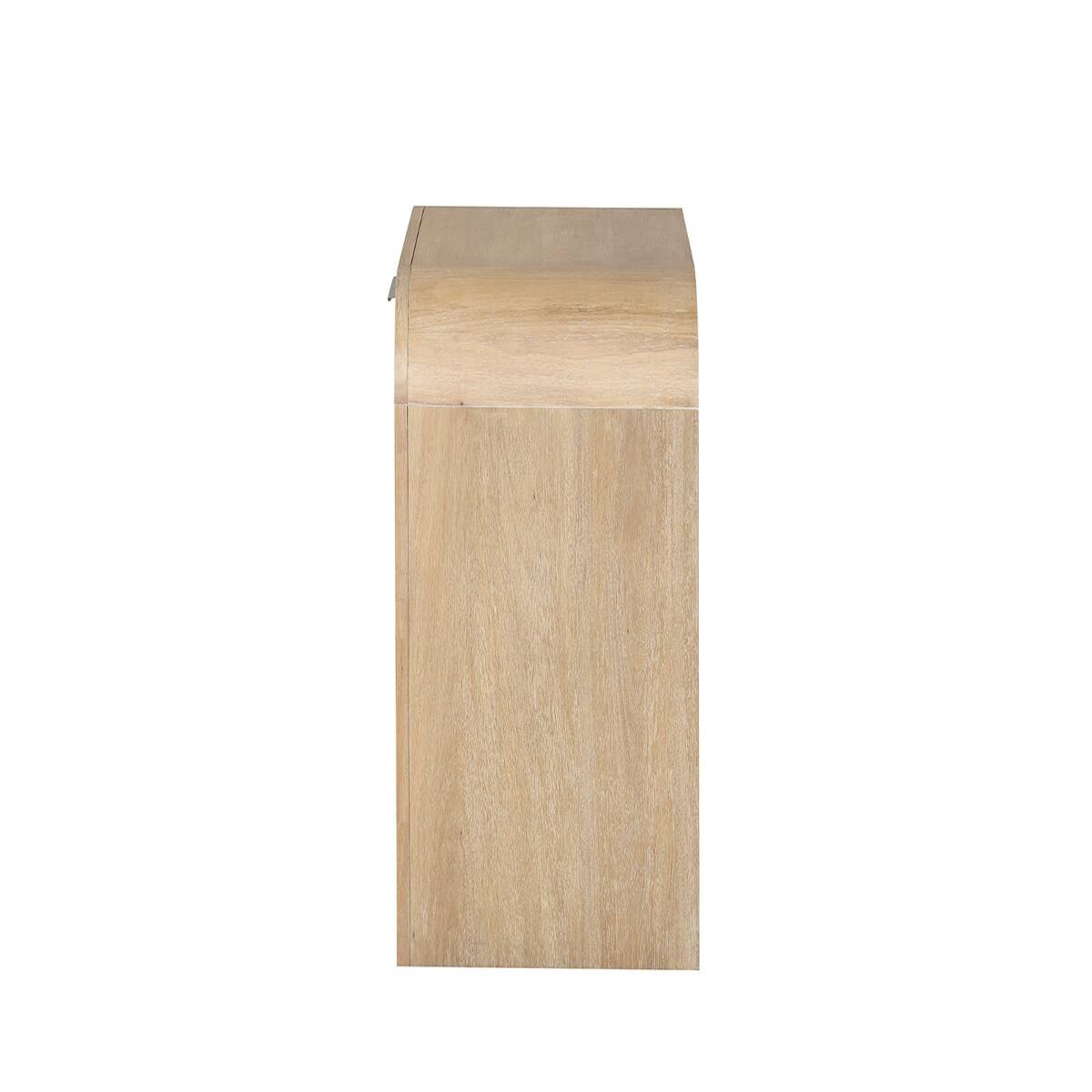 Loheer Finish Wood Nightstand with Drawer and Open Shelf, 28 Inch ...