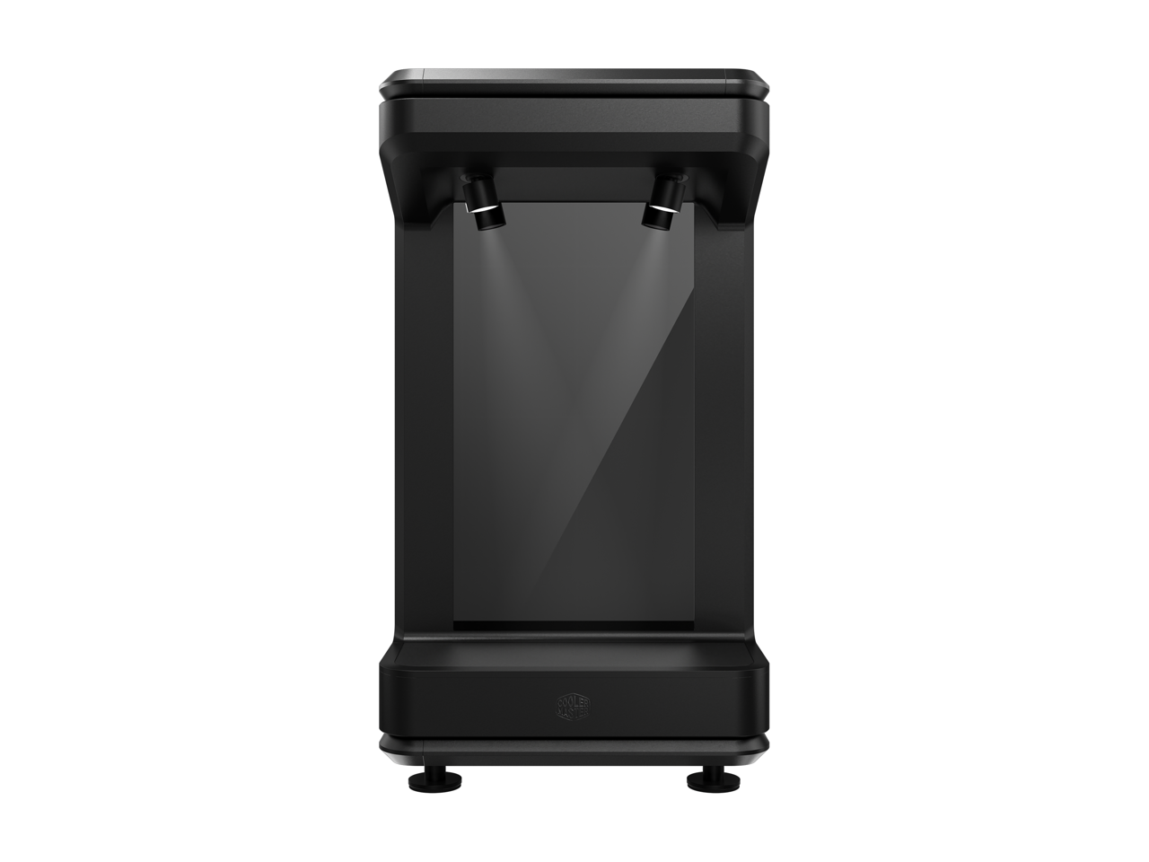 Alt View 6. Cooler Master - masterframe 360 stage lcd open-frame atx pc case, front lcd displa - Black.