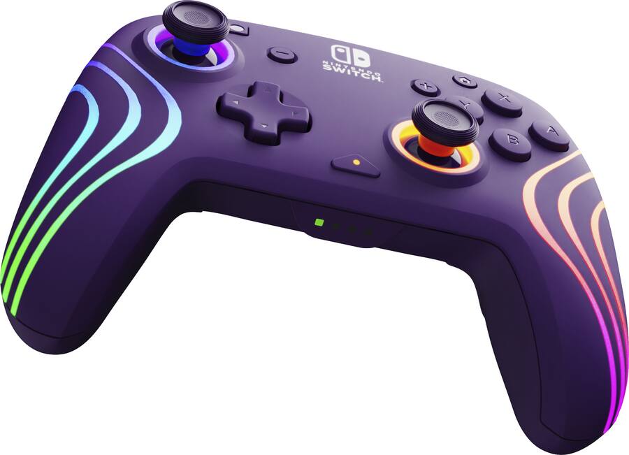 PDP Afterglow Wave Wireless RGB Gaming Controller for Nintendo Switch ...