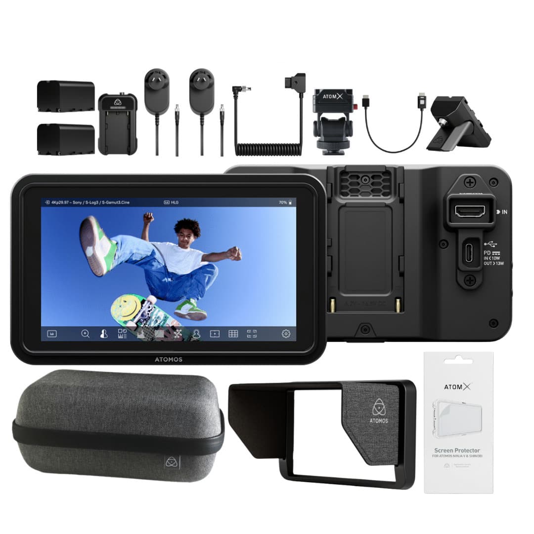 Atomos - Shinobi GO 5.2-inch HDR Touchscreen Camera Monitor Bundle