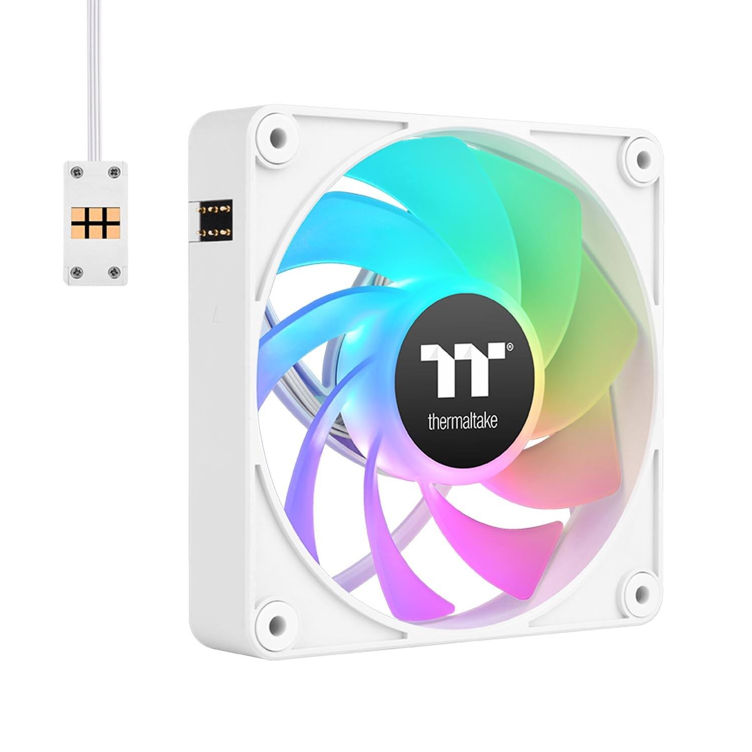Back. Thermaltake - CT140 EX Reverse White 3pk - ARGB.