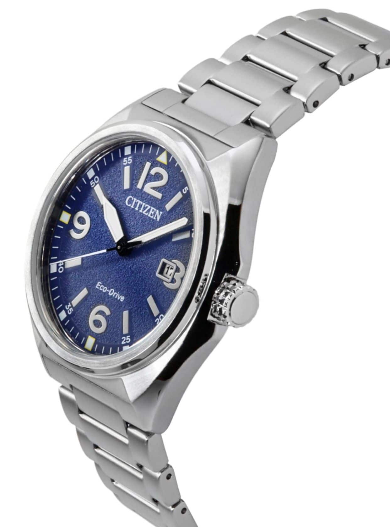 Citizen Eco Drive Stainless Steel Dial AW1571 76L 100M Men's Watch