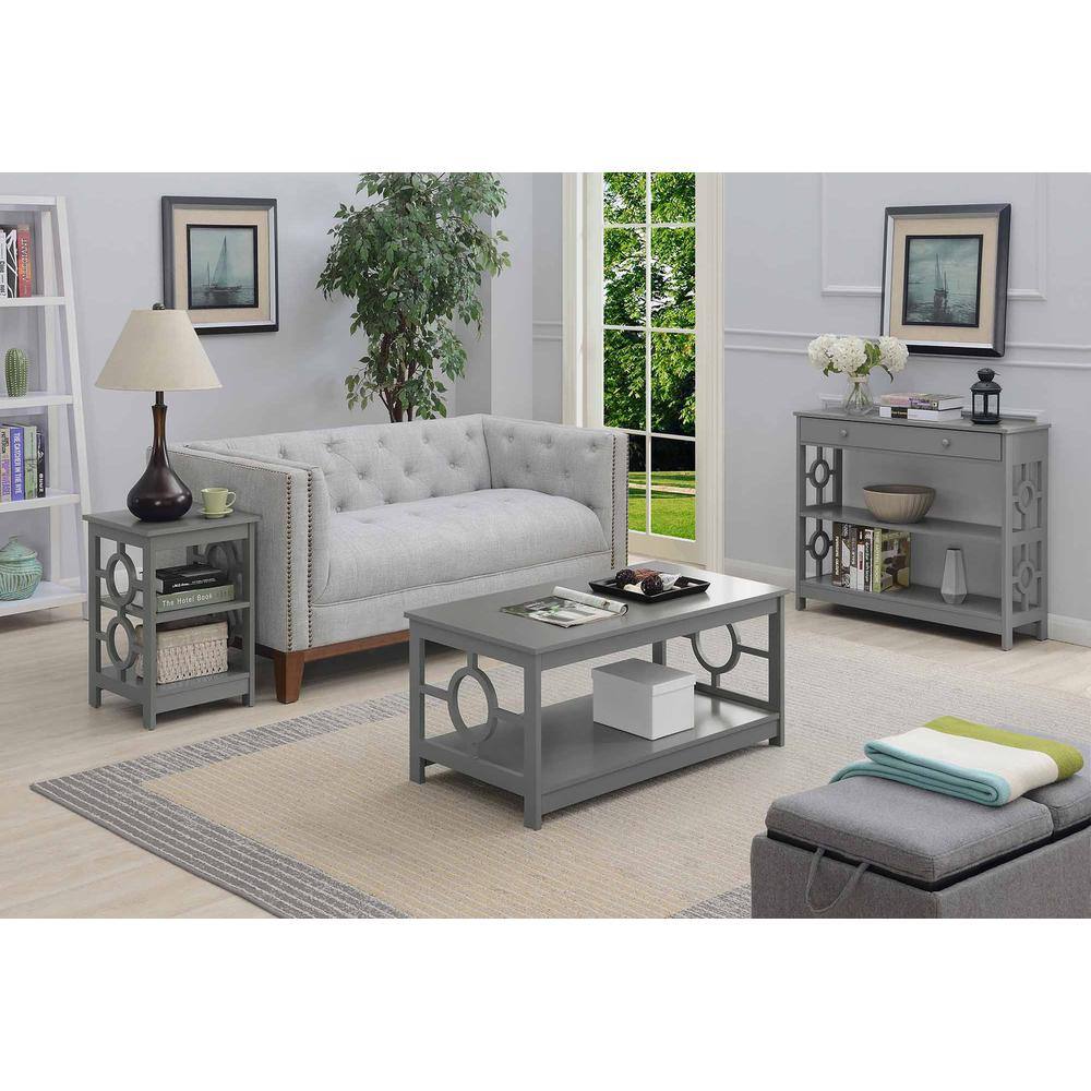 Alt View 2. Convenience Concepts - Ring Coffee Table - Gray.