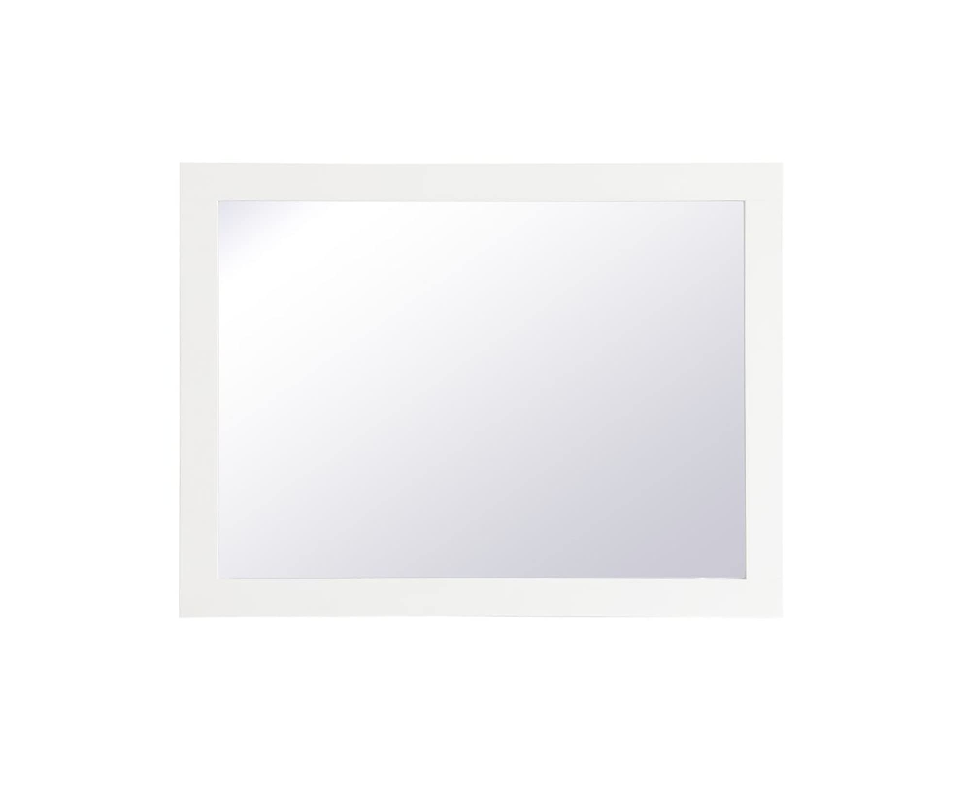 Alt View 3. Elegant Decor - Aqua rectangle vanity mirror 24 inch in White - White.