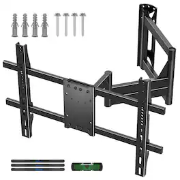 Dazzed Corner - Long Arm Corner TV Wall Mount for 32–82 in. TVs, 39.5 in. Extension,Max VESA 600x400mm - Black