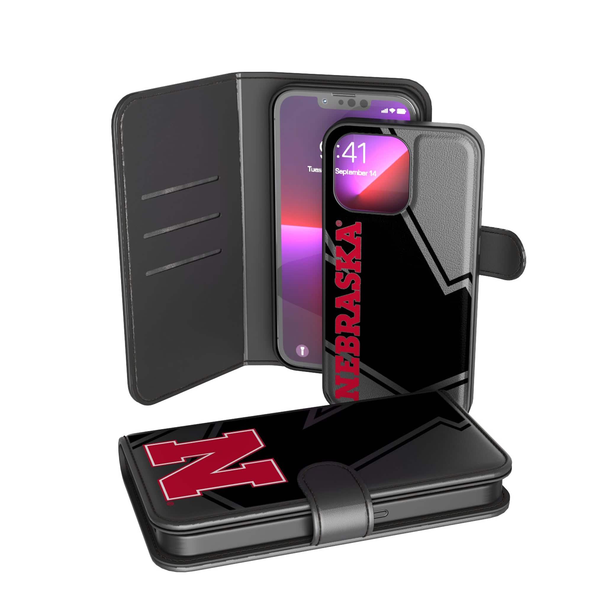 Keyscaper - NCAA - Nebraska Huskers Team iPhone Wallet Case - 12 mini/13 mini - Multicolor price history on PriceWatchPro
