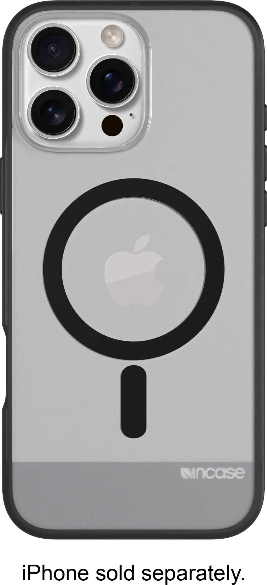 The text on the image reads "iPhone sold separately."