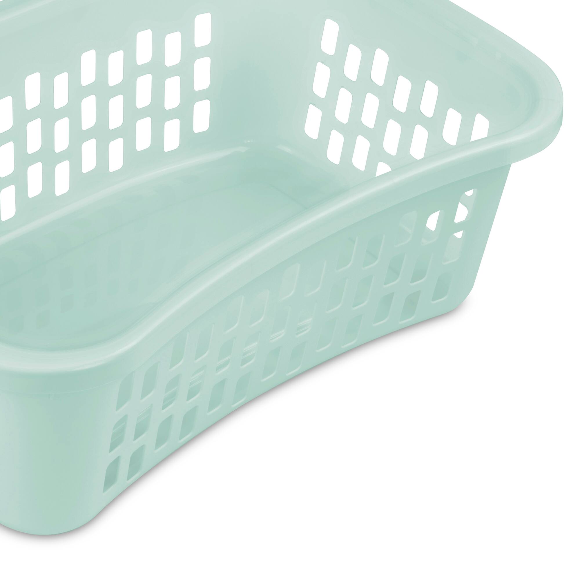 Alt View 4. Sterilite - Sterilite HipHold Laundry Basket, 1.5 Bushel Plastic Clothes Hamper, Mint, 6 Pk - Mint.