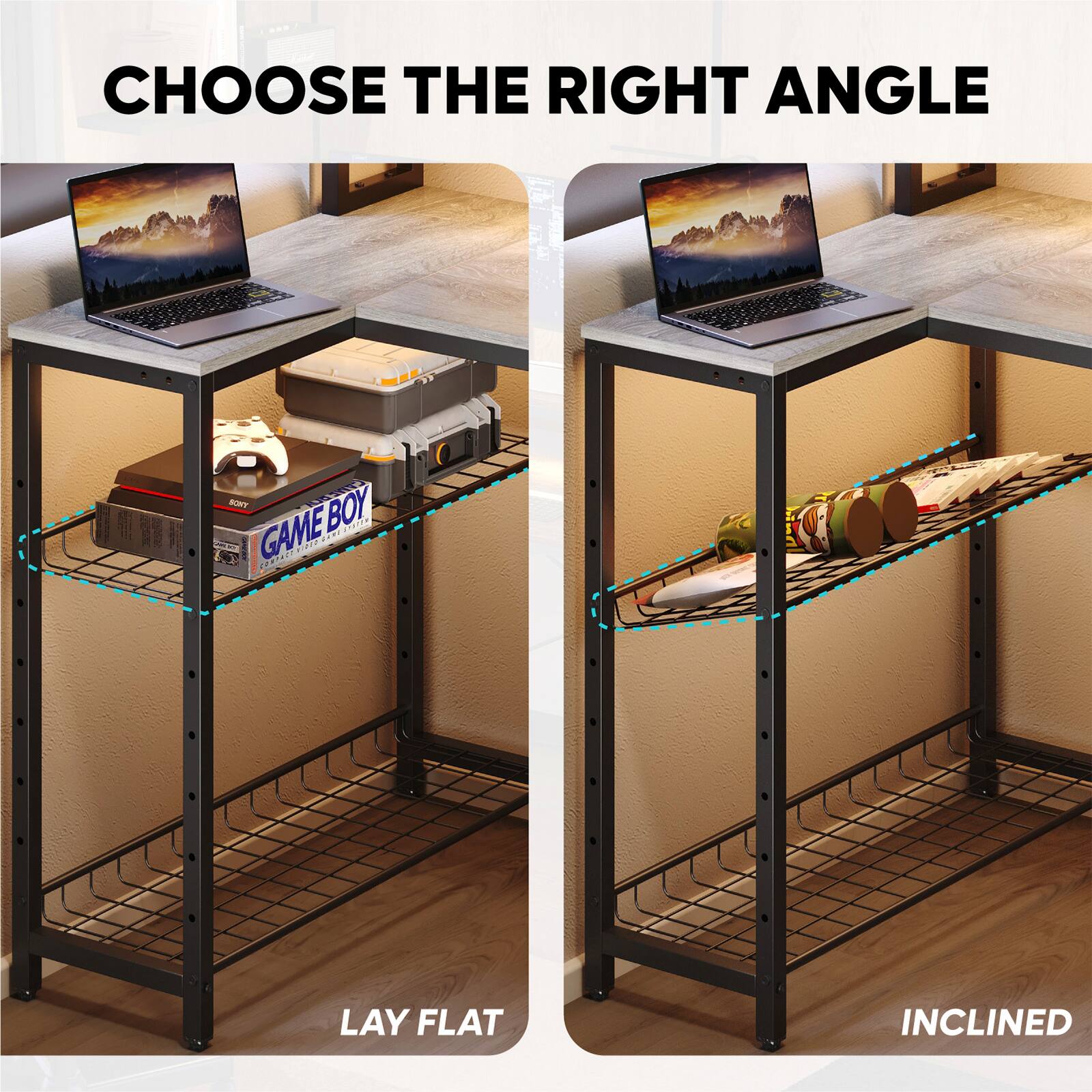 Choose the right angle: No bump to boy D 7P game. Lay flat inclined.