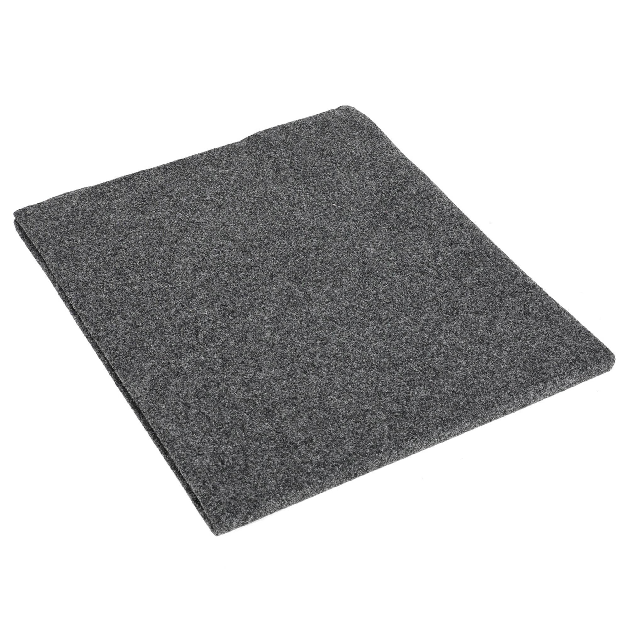 Alt View 3. QPower - QPower Speaker Box Carpet, 72" x 72" Fabric Sheet for Car Audio Builds, Charcoal - Charcoal.