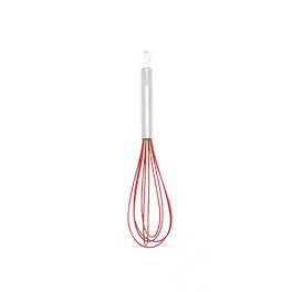 Cuisipro - 10-Inch Silicone Egg Whisk - Red
