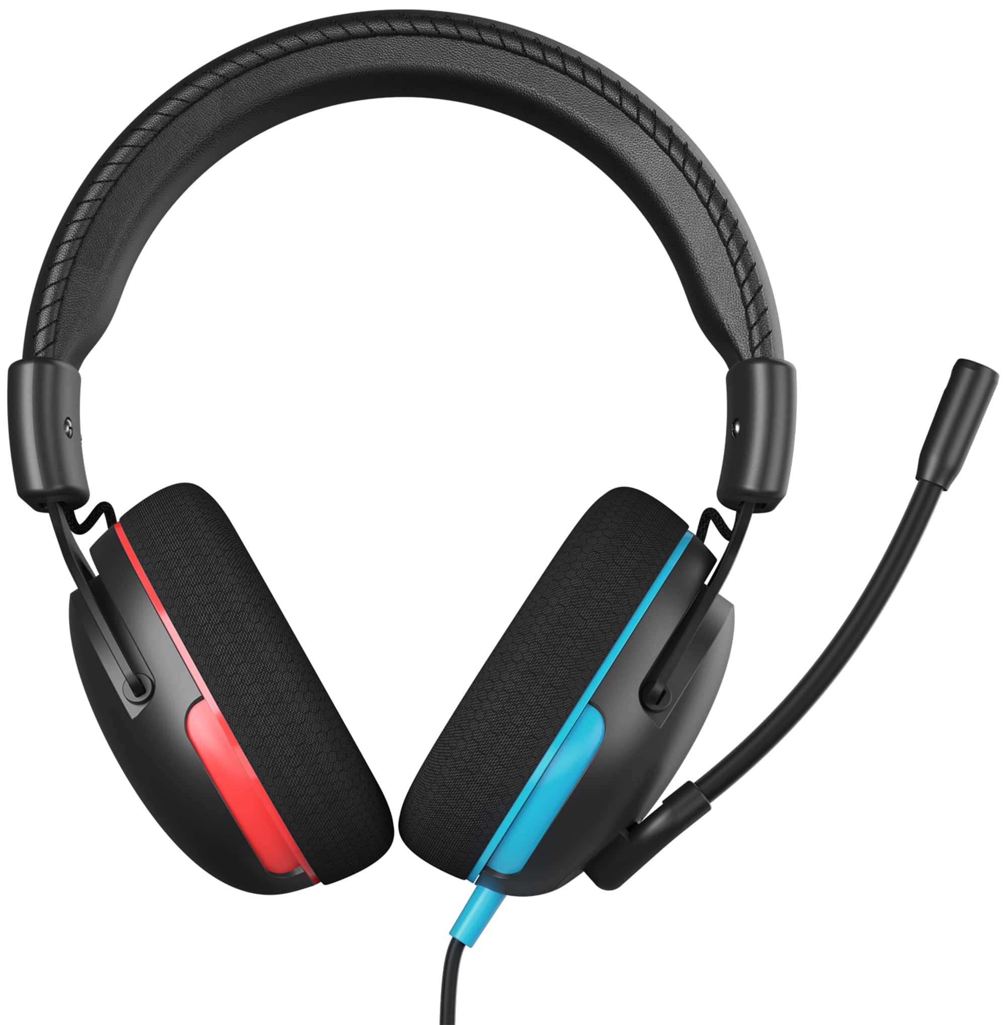 Back. Tronsmart - Multiplatform Gaming Headset with 3.5mm Wired Connection for Nintendo Switch 2, PlayStation, Xbox, PC & Mobile - Switch/Red/Black.