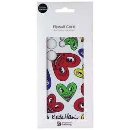 Samsung - Interactive Flipsuit Card for Galaxy S24 Ultra - Keith Haring Heart - Multicolor
