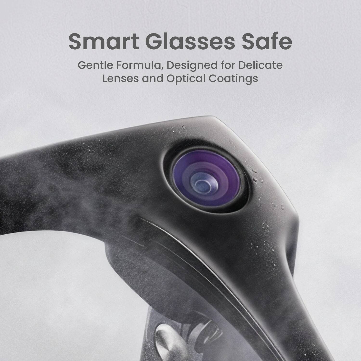 Smart Glasses Safe  
Gentle Formula, Designed for Delicate Lenses and Optical Coatings
