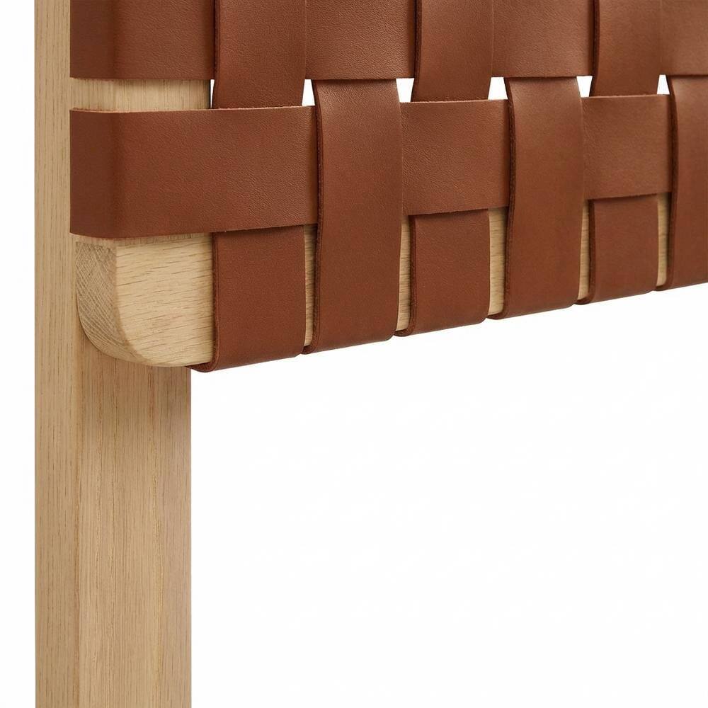 Alt View 1. FurniFact - Vegan Leather King Headboard with Durable Frame and Stylish Design - Brown.