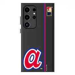 Keyscaper - MLB - Atlanta Braves Galaxy Magnetic Bump Case - S24 Plus - Black