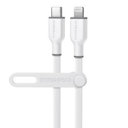 HyperGear - USB-C to Lightning 10-Ft Charge and Sync Flexi Pro Silicone Fast Charge Cable for Smartphones and Tablets