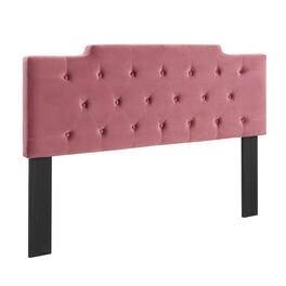 Juliet Tufted Performance Velvet King/California King Headboard by Modway - Dusty Rose