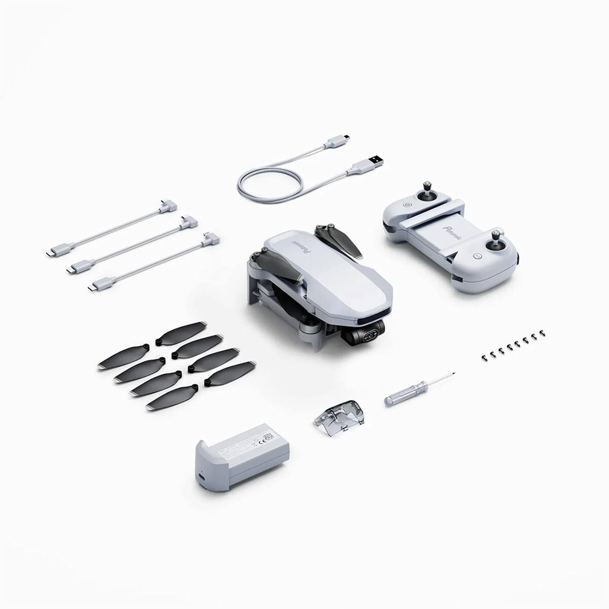 Alt View 1. Potensic - Potensic ATOM GPS Drone with 4K 3-Axis Gimbal Camera - White.