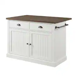 Crosley Furniture - Shoreline Kitchen Island - White