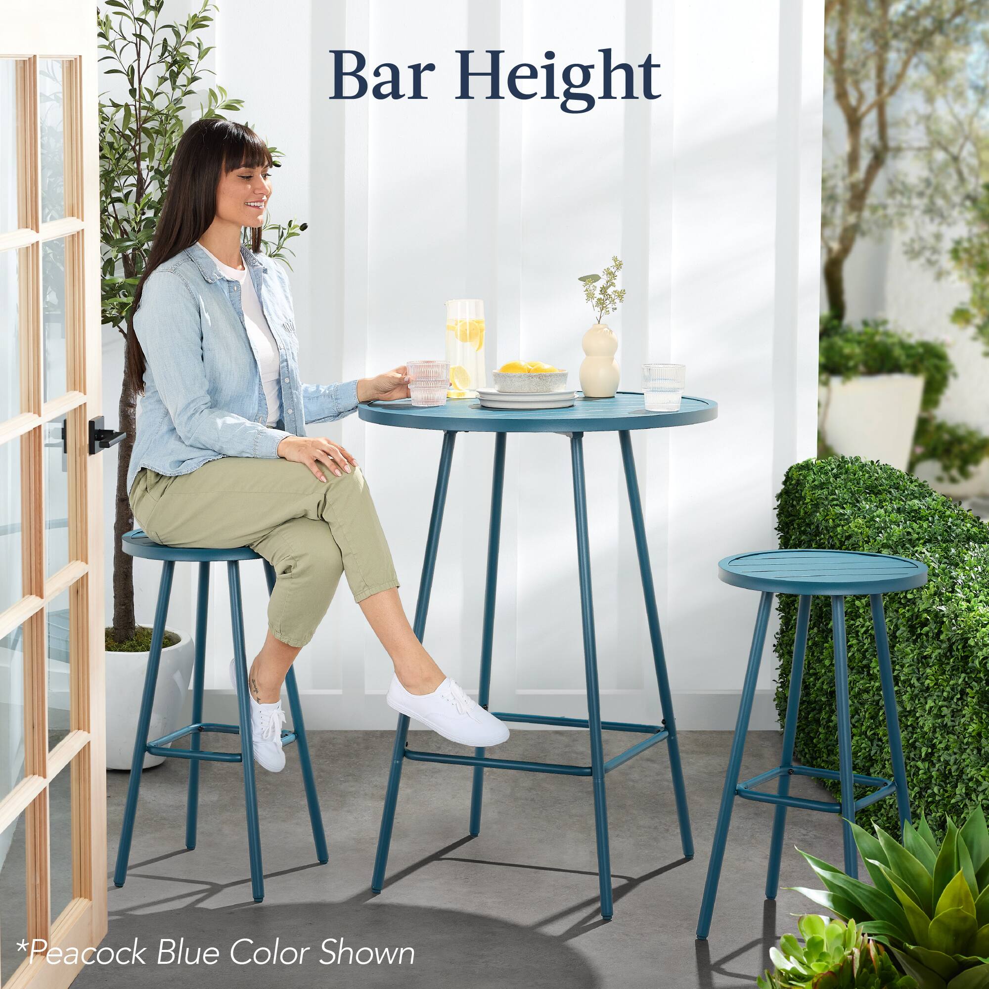 Bar Height

*Peacock Blue Color Shown