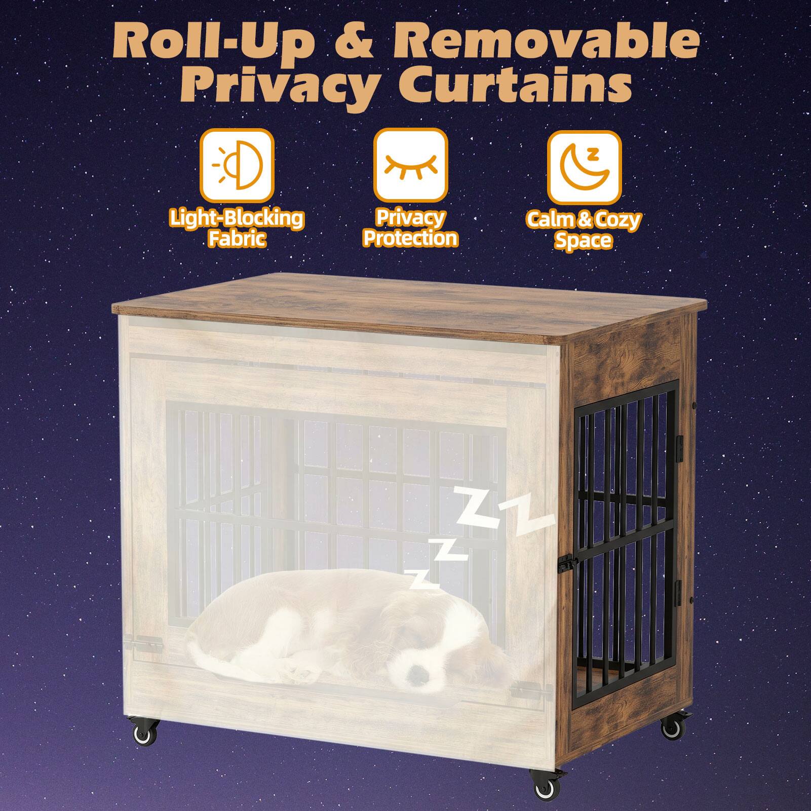 Roll-Up & Removable Privacy Curtains

- Light-Blocking Fabric
- Privacy Protection
- Calm & Cozy Space