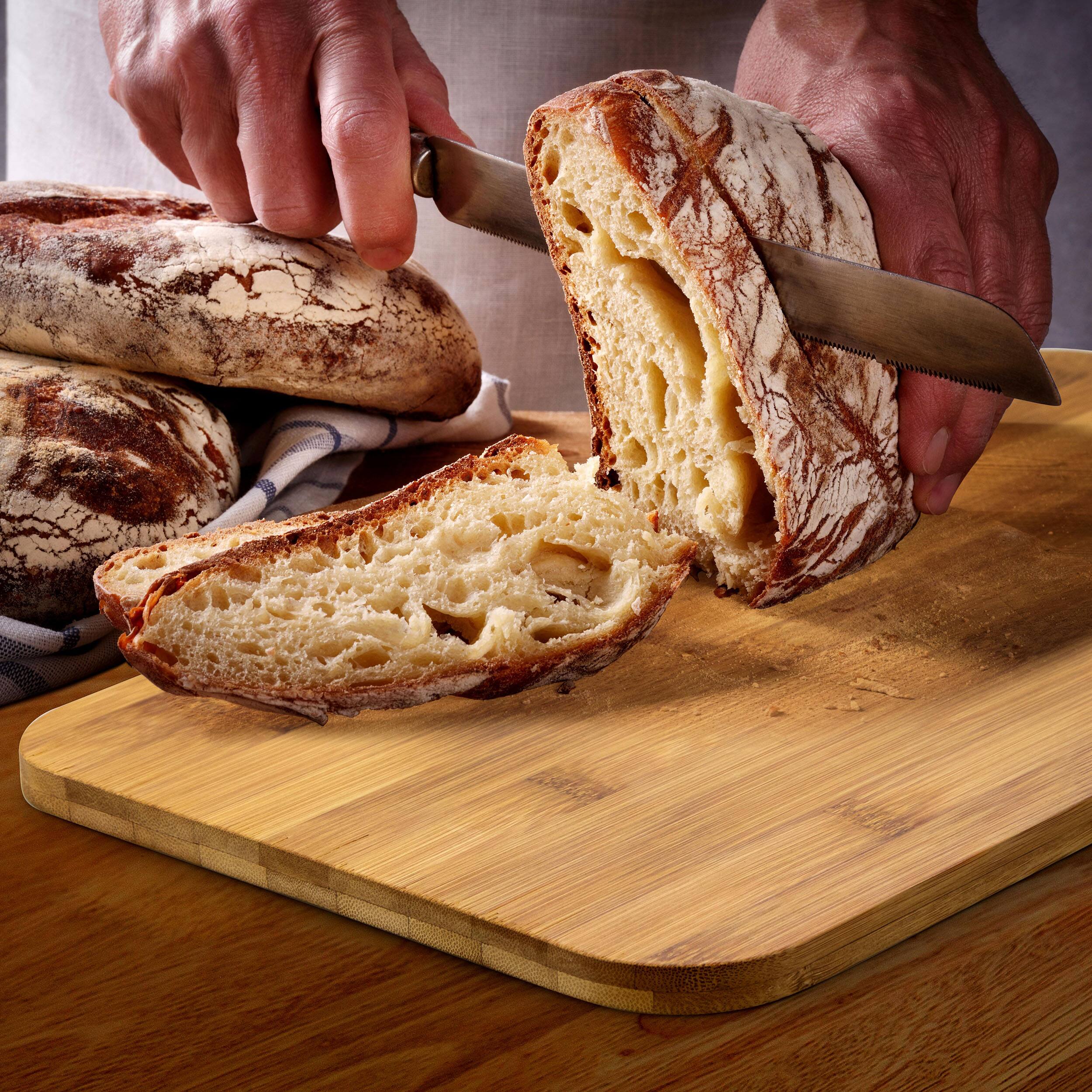 Alt View 1. MegaChef - MegaChef Kitchen Food Storage and Organization 4 Piece Canister Set in White - White and Brown.