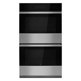JennAir - NOIR 30" Built-In Double Electric Convection Wall Oven with with Smooth Glide Flat-Tine Racks - Stainless Steel