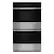 Front. JennAir - NOIR 30" Built-In Double Electric Convection Wall Oven with with Smooth Glide Flat-Tine Racks - Stainless Steel.