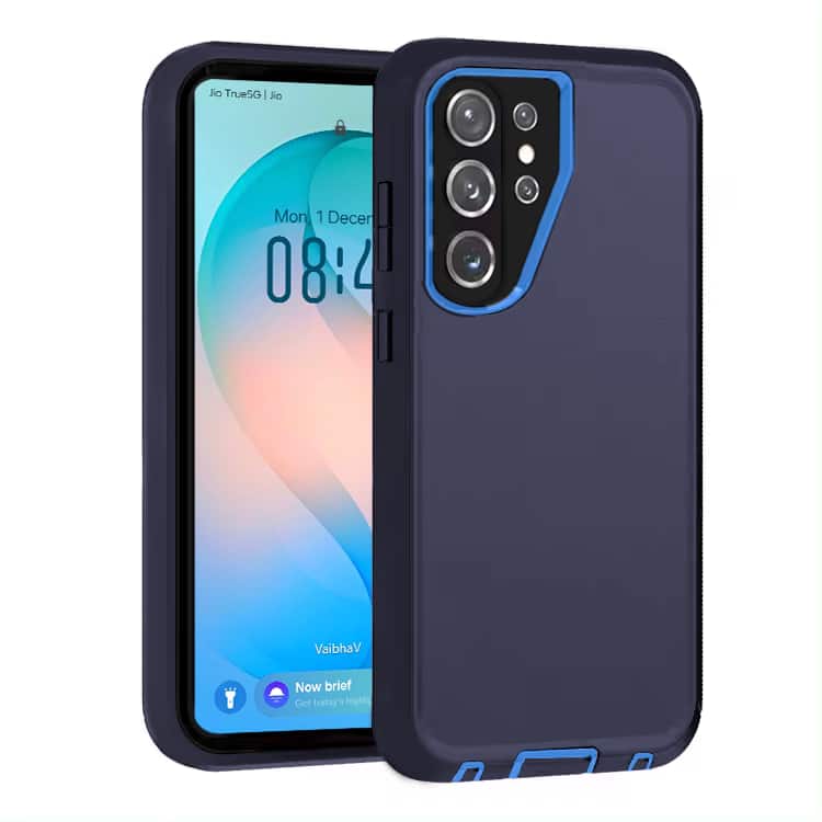 Entronix - Case Compatible with Galaxy S26 Ultra - Triple-Layer Heavy Duty Protection - Navy