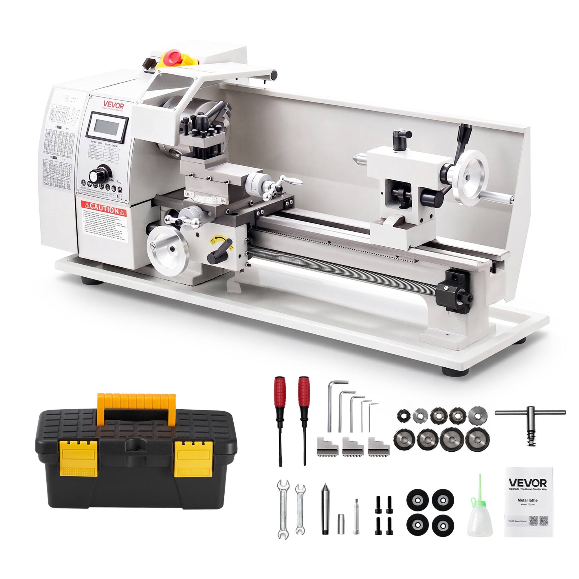 VEVOR

CAUTION

VEVOR - The Come Ceate ~ 10
Metal lathe