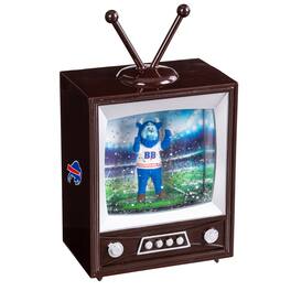 Evergreen Enterprises - Buffalo Bills 8" Vintage TV Water Globe Lantern with Mascot - Brown