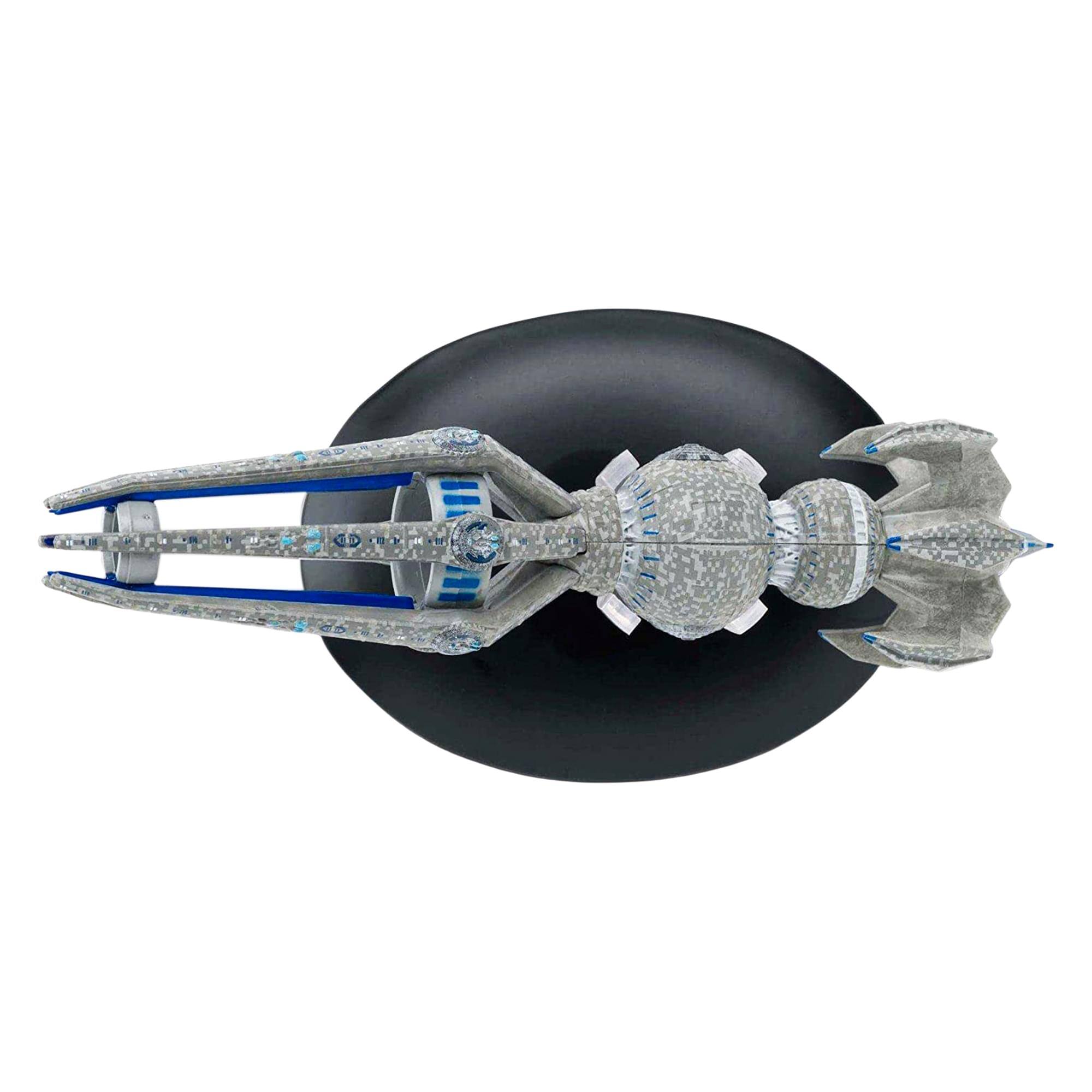 Alt View 2. Eaglemoss - Eaglemoss Star Trek Starship Replica | Krenim Temporal Weapon Ship - Blue.