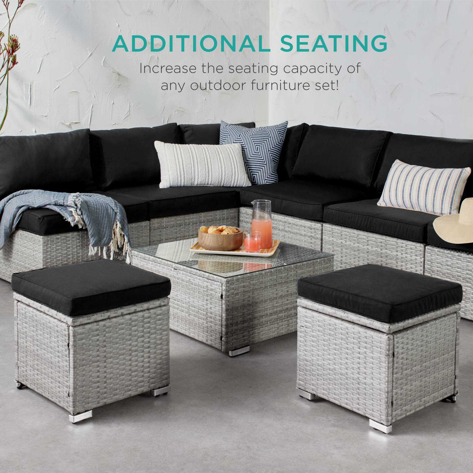 ADDITIONAL SEATING  
Increase the seating capacity of any outdoor furniture set!