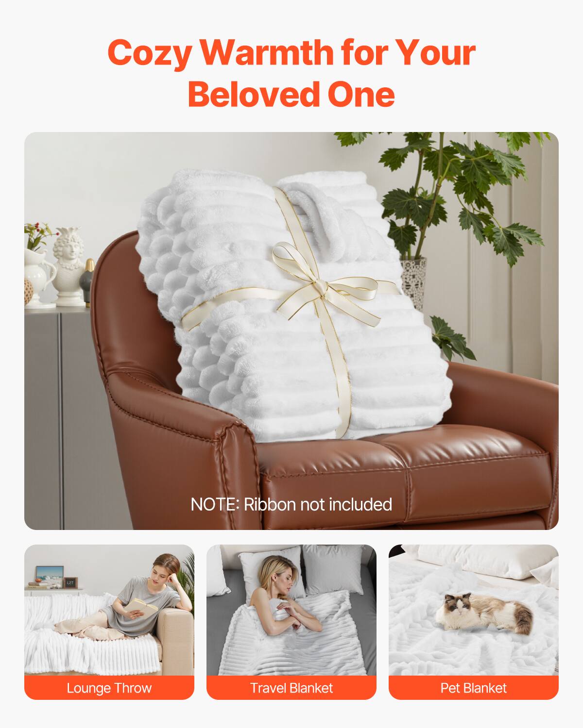Cozy Warmth for Your Beloved One

NOTE: Ribbon not included

Lounge Throw

Travel Blanket

Pet Blanket